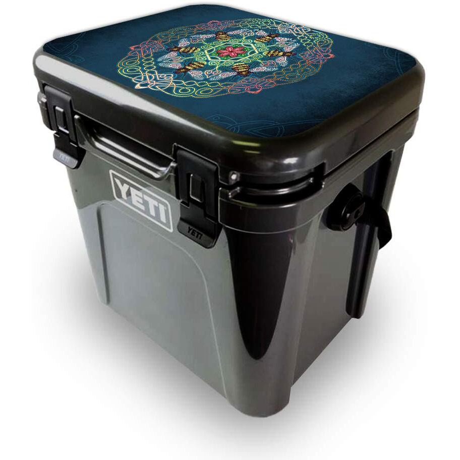 MightySkins YEROA24LID-celtic Bees Skin for Yeti Roadie 24 Hard cooler Lid - celtic Bees