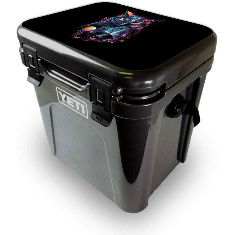 MightySkins YEROA24LID-Outrageous Owl Skin for Yeti Roadie 24 Hard cooler Lid - Outrageous Owl