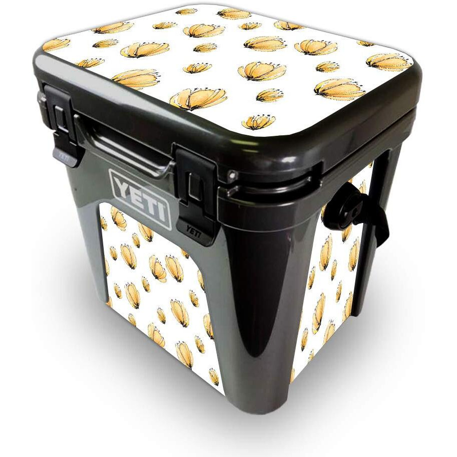 MightySkins YEROAD24-Yellow Poppy Skin for Yeti Roadie 24 Hard cooler - Yellow Poppy