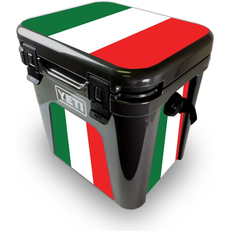 MightySkins YEROAD24-Italian Flag Skin for Yeti Roadie 24 Hard cooler - Italian Flag