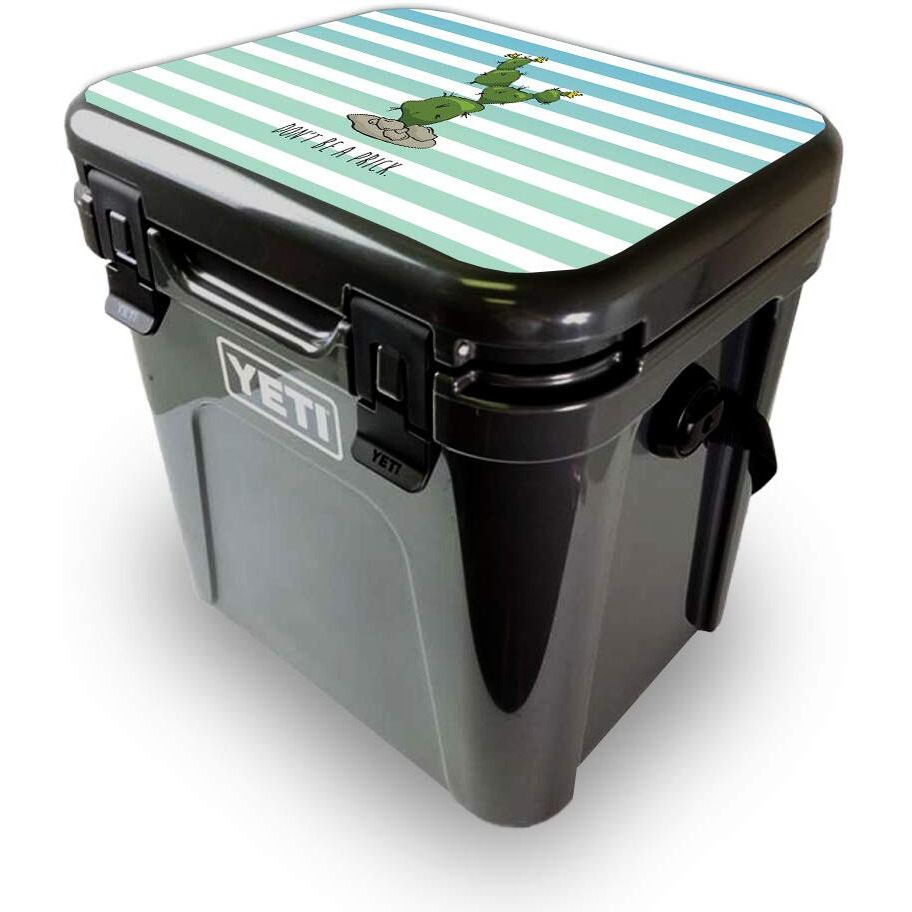 MightySkins YEROA24LID-Happy cactus Skin for Yeti Roadie 24 Hard cooler Lid - Happy cactus