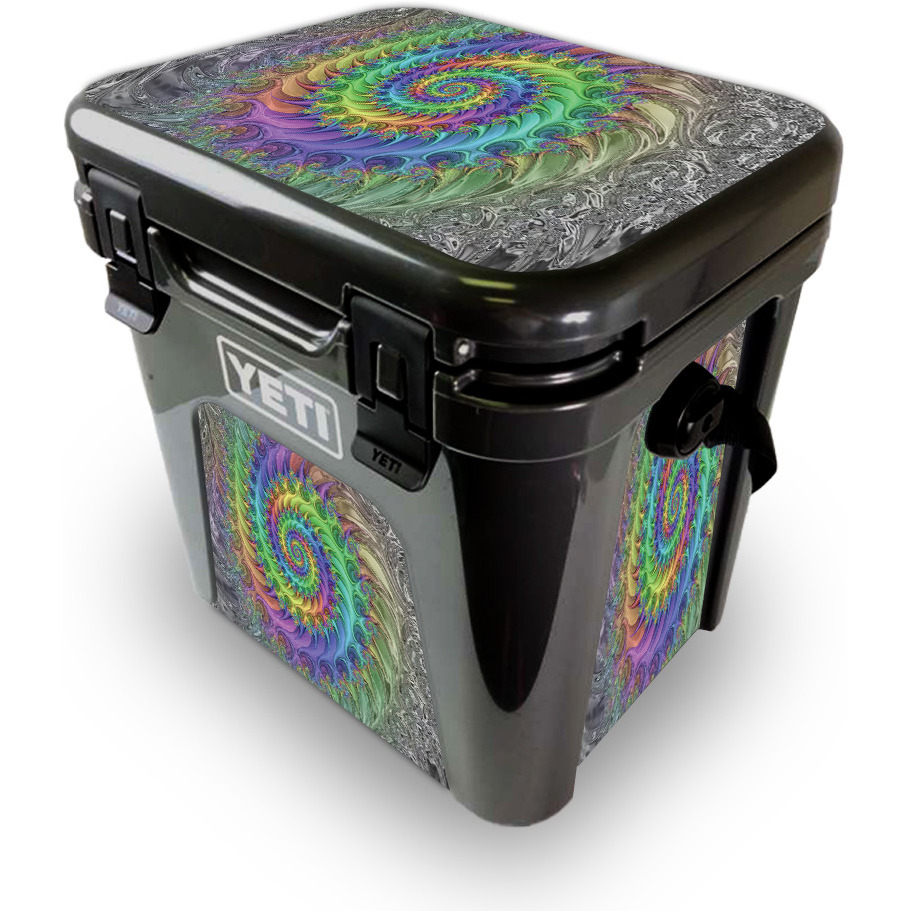 MightySkins YEROAD24-Tripping Skin for Yeti Roadie 24 Hard cooler - Tripping