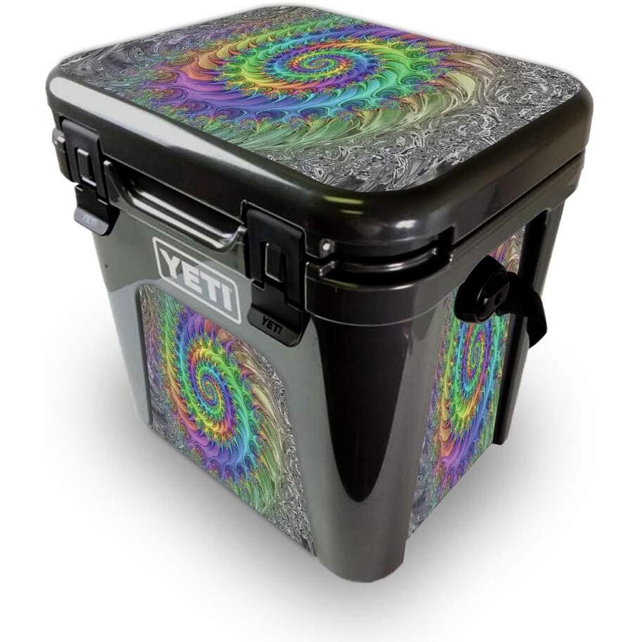 MightySkins YEROAD24-Tripping Skin for Yeti Roadie 24 Hard cooler - Tripping