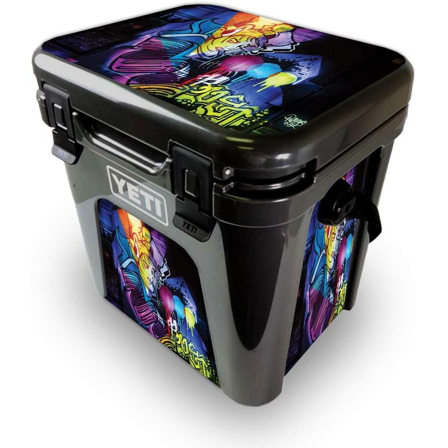 MightySkins YEROAD24-Midnight Mischief Skin for Yeti Roadie 24 Hard cooler - Midnight Mischief