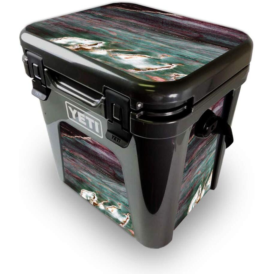 MightySkins YEROAD24-grunge Marble Skin for Yeti Roadie 24 Hard cooler - grunge Marble