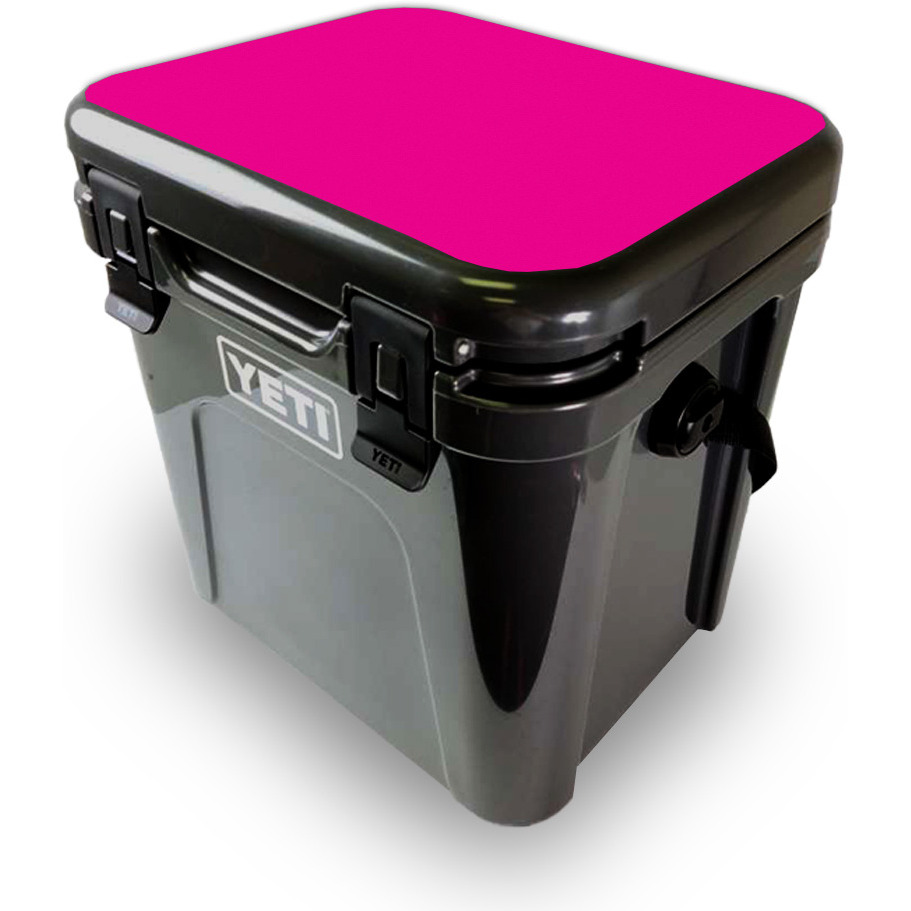 MightySkins YEROA24LID-Solid Hot Pink Skin for Yeti Roadie 24 Hard cooler Lid - Solid Hot Pink