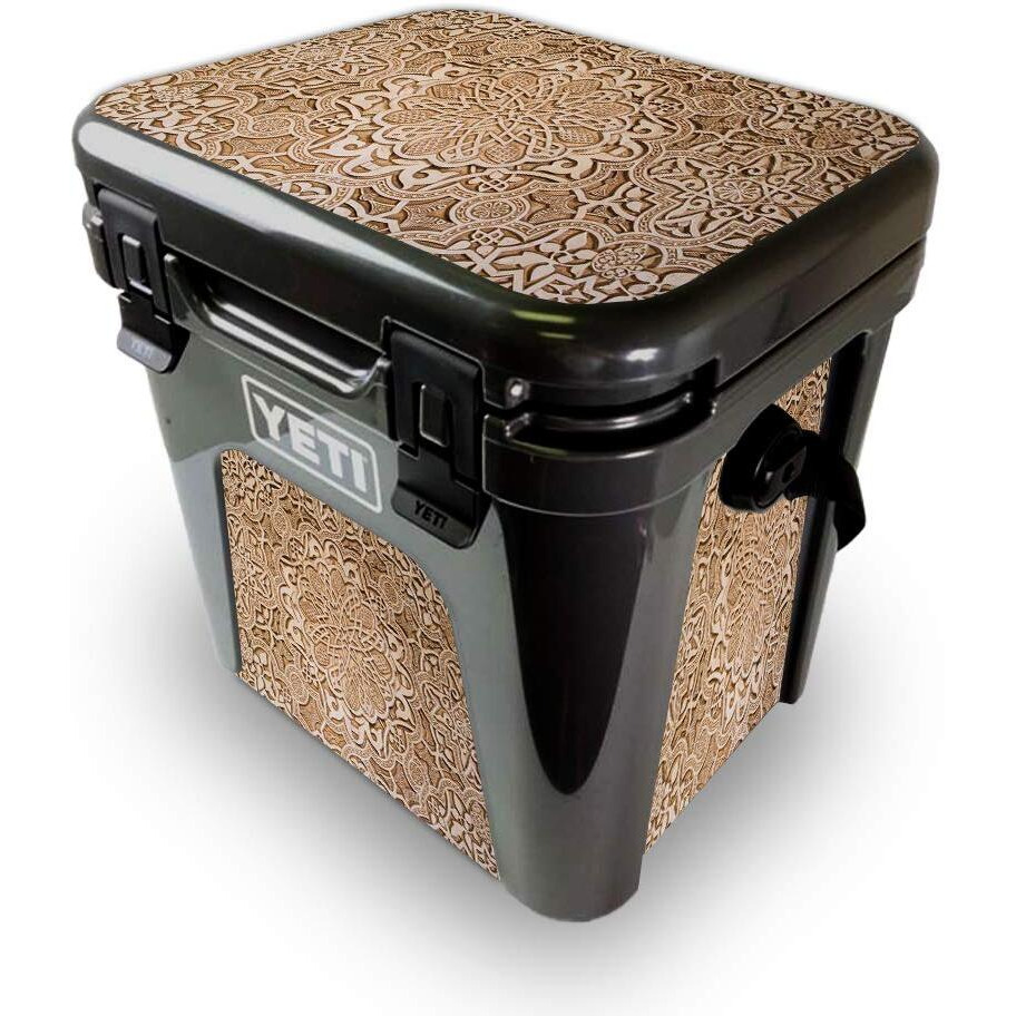 MightySkins YEROAD24-carved Skin for Yeti Roadie 24 Hard cooler - carved