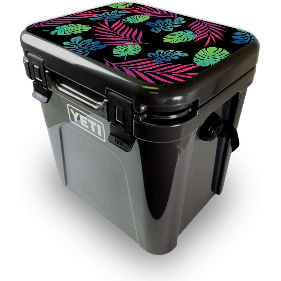 MightySkins YEROA24LID-Neon Tropics Skin for Yeti Roadie 24 Hard cooler Lid - Neon Tropics