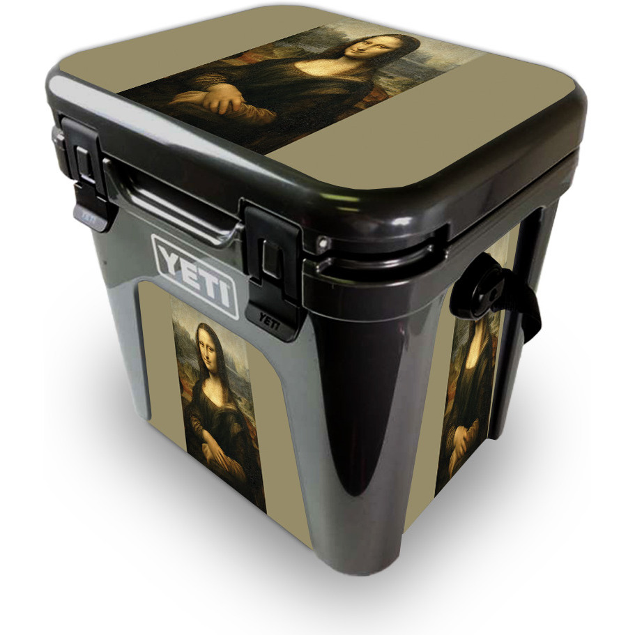 MightySkins YEROAD24-Mona Lisa Skin for Yeti Roadie 24 Hard cooler - Mona Lisa