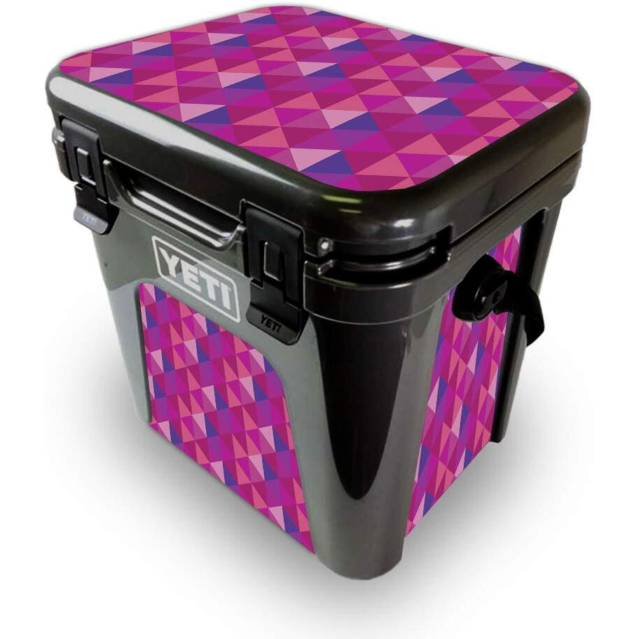 MightySkins YEROAD24-Pink Kaleidoscope Skin for Yeti Roadie 24 Hard cooler - Pink Kaleidoscope