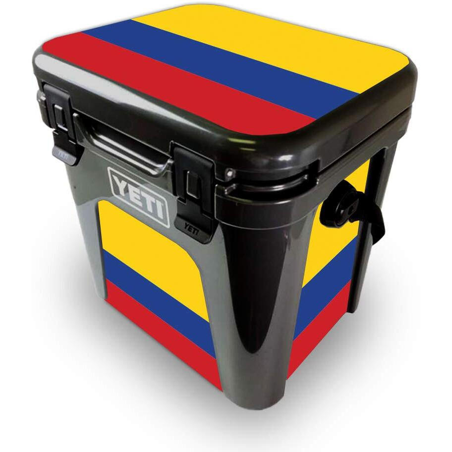 MightySkins YEROAD24-colombian Flag Skin for Yeti Roadie 24 Hard cooler - colombian Flag