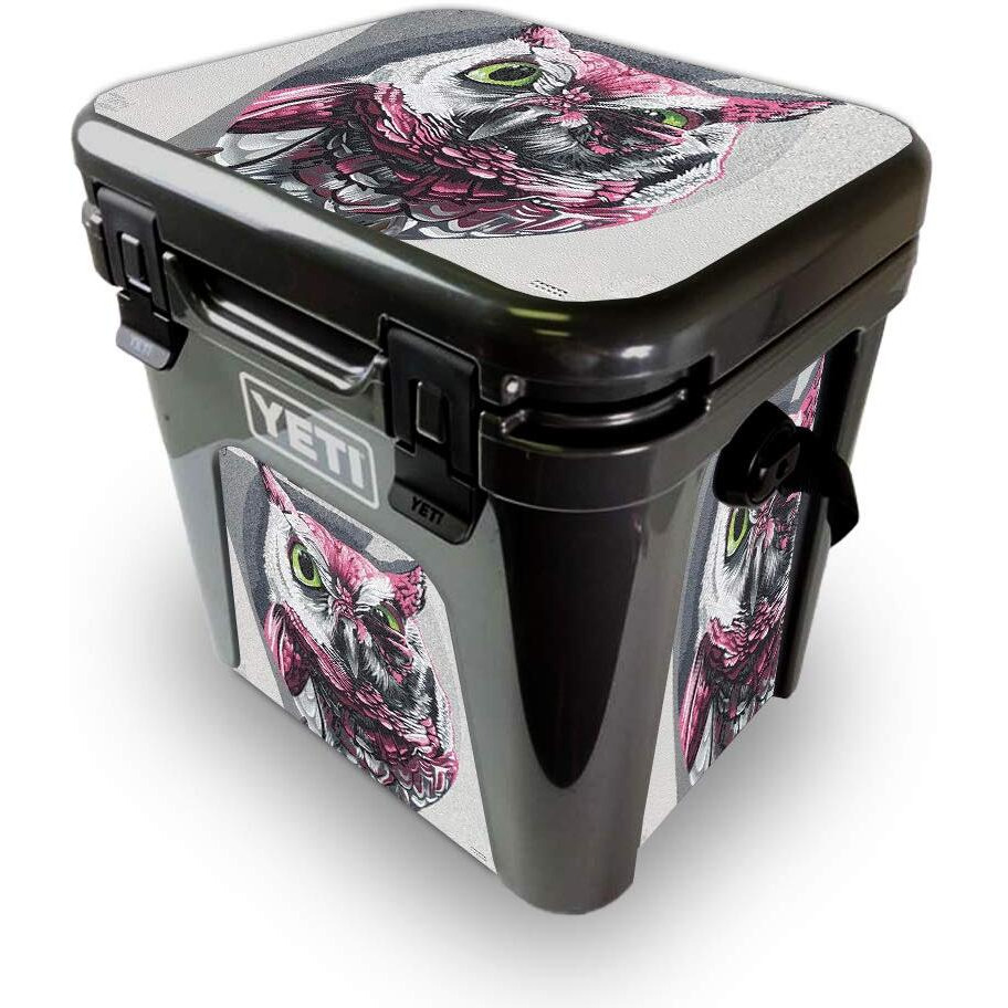 MightySkins YEROAD24-Owl Wink Skin for Yeti Roadie 24 Hard cooler - Owl Wink