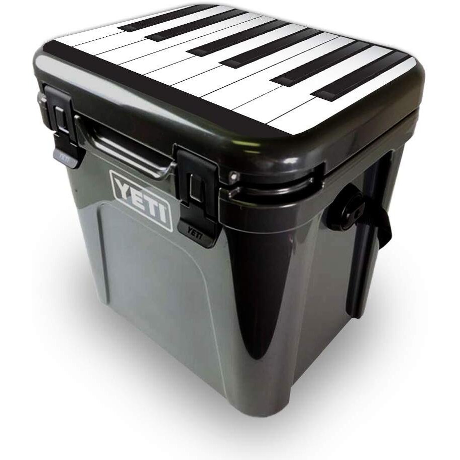 MightySkins YEROA24LID-Piano Keys Skin for Yeti Roadie 24 Hard cooler Lid - Piano Keys