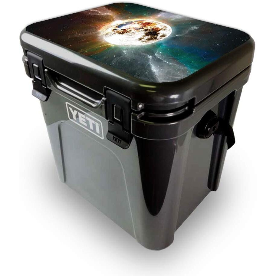 MightySkins YEROA24LID-Moon Explosion Skin for Yeti Roadie 24 Hard cooler Lid - Moon Explosion