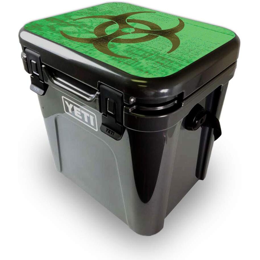 MightySkins YEROA24LID-Biohazard Skin for Yeti Roadie 24 Hard cooler Lid - Biohazard