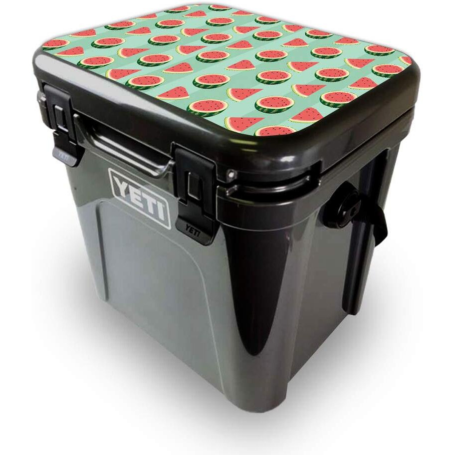 MightySkins YEROA24LID-Watermelon Patch Skin for Yeti Roadie 24 Hard cooler Lid - Watermelon Patch