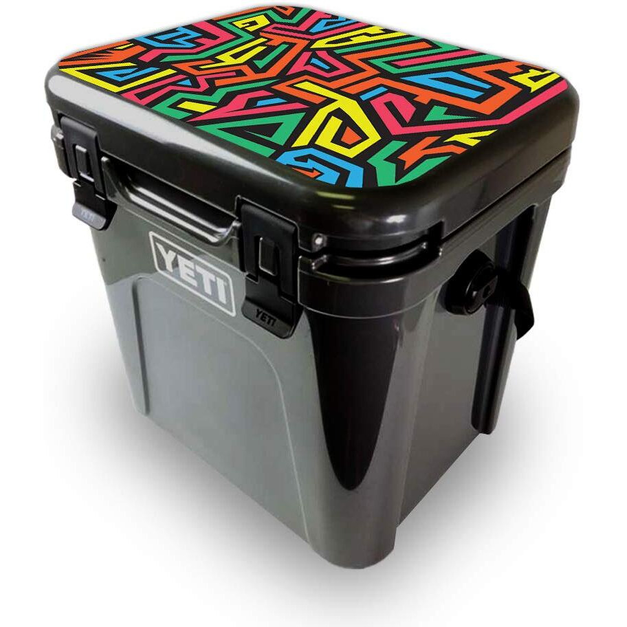MightySkins YEROA24LID-Hyper Skin for Yeti Roadie 24 Hard cooler Lid - Hyper