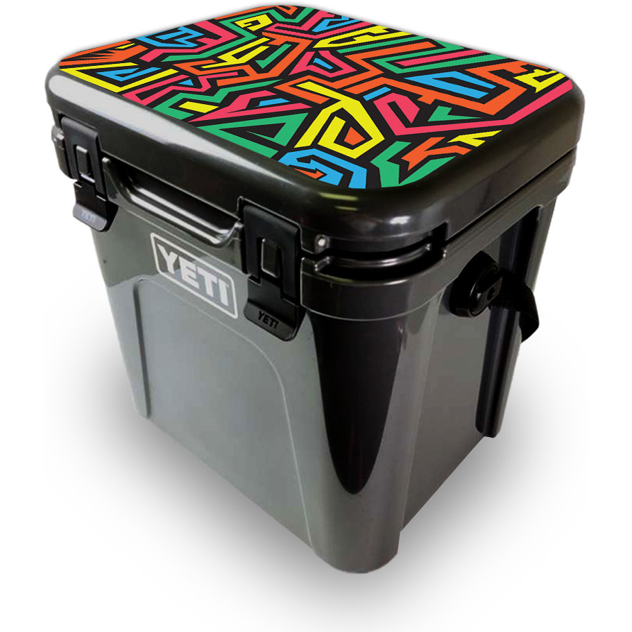 MightySkins YEROA24LID-Hyper Skin for Yeti Roadie 24 Hard cooler Lid - Hyper