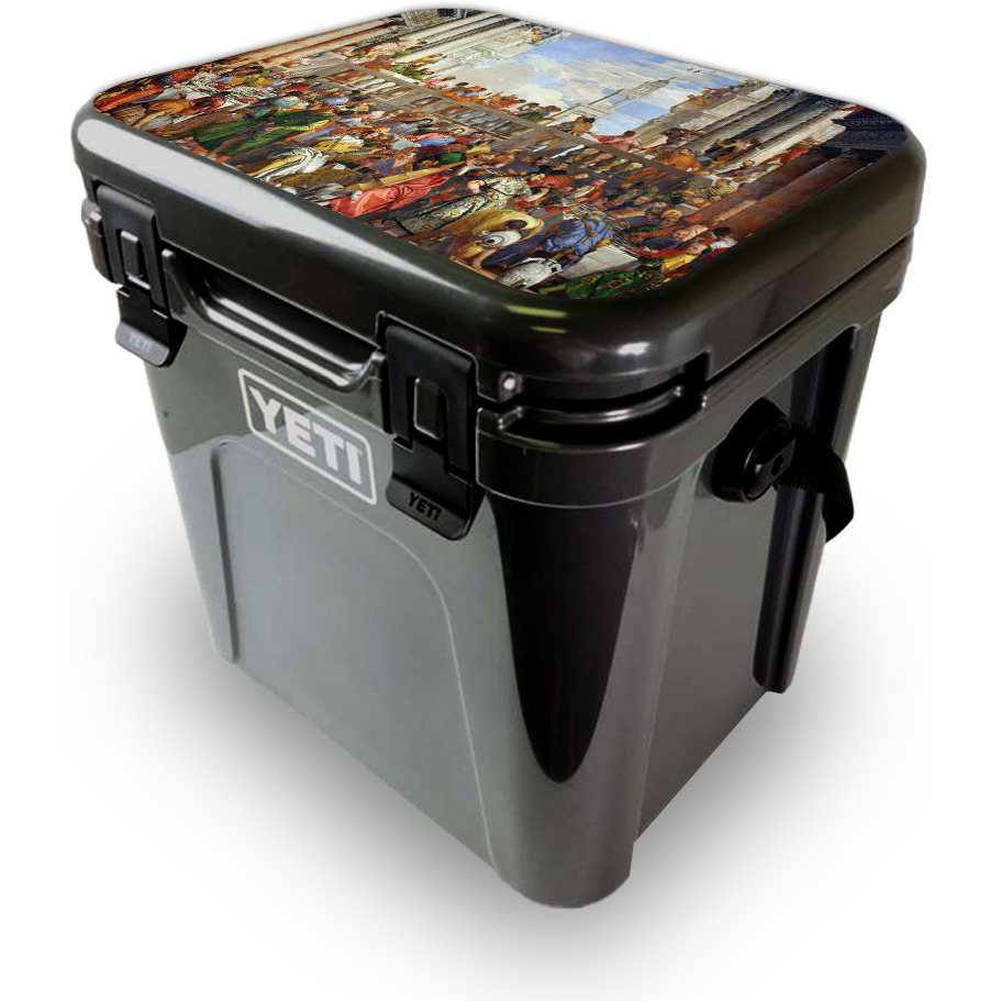 MightySkins YEROA24LID-Wedding At cana Skin for Yeti Roadie 24 Hard cooler Lid - Wedding At cana