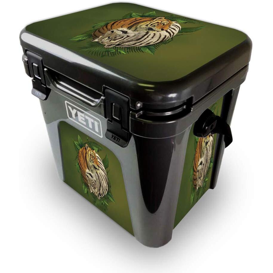 MightySkins YEROAD24-Tiger Yin Yang Skin for Yeti Roadie 24 Hard cooler - Tiger Yin Yang