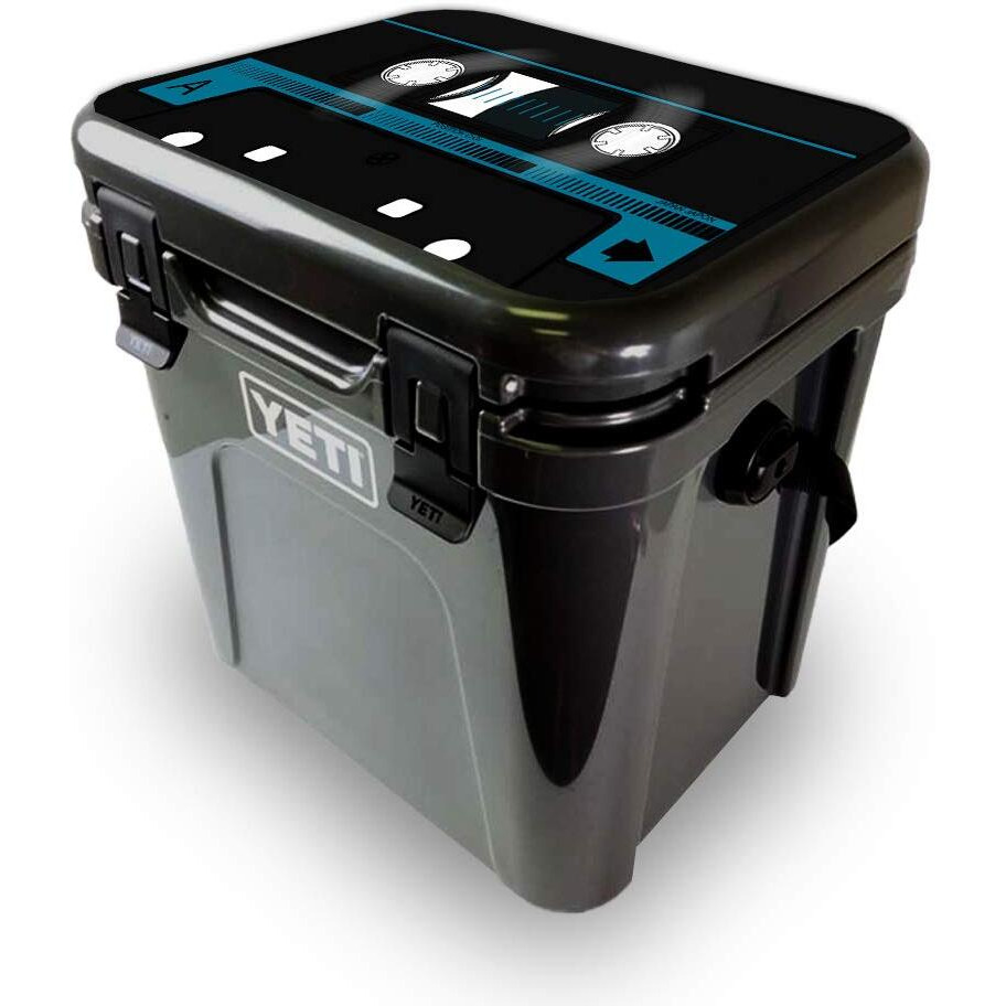 MightySkins YEROA24LID-cassette Tape Skin for Yeti Roadie 24 Hard cooler Lid - cassette Tape
