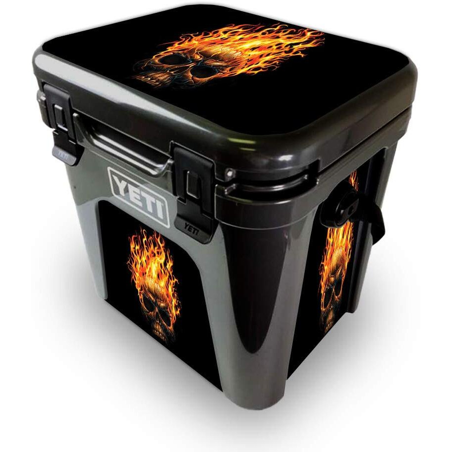 MightySkins YEROAD24-Hot Head Skin for Yeti Roadie 24 Hard cooler - Hot Head