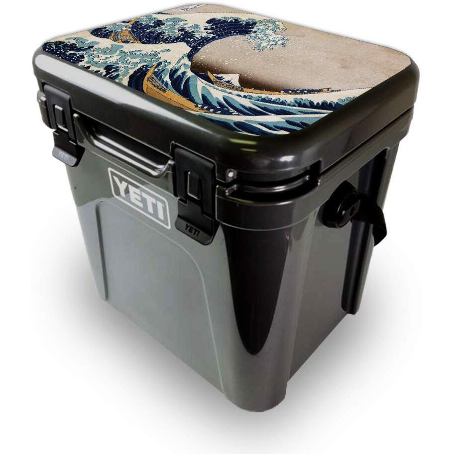 MightySkins YEROA24LID-great Wave Of Kanagawa Skin for Yeti Roadie 24 Hard cooler Lid - great Wave of Kanagawa
