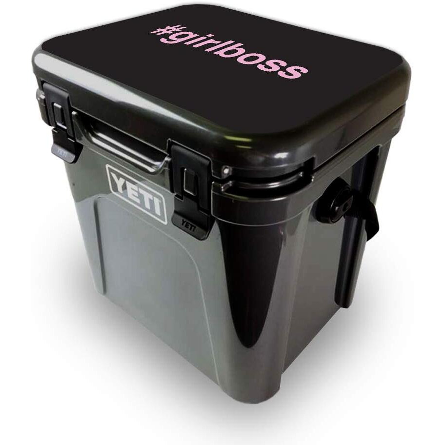 MightySkins YEROA24LID-girl Boss Skin for Yeti Roadie 24 Hard cooler Lid - girl Boss
