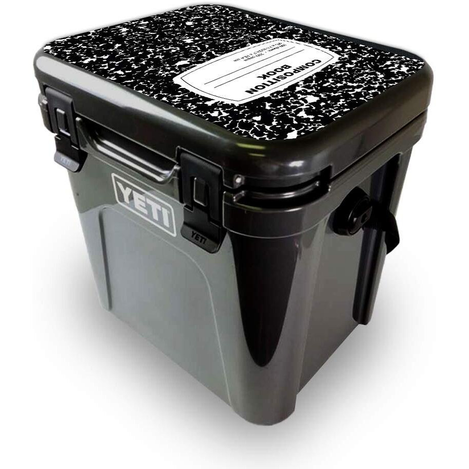 MightySkins YEROA24LID-composition Book Skin for Yeti Roadie 24 Hard cooler Lid - composition Book