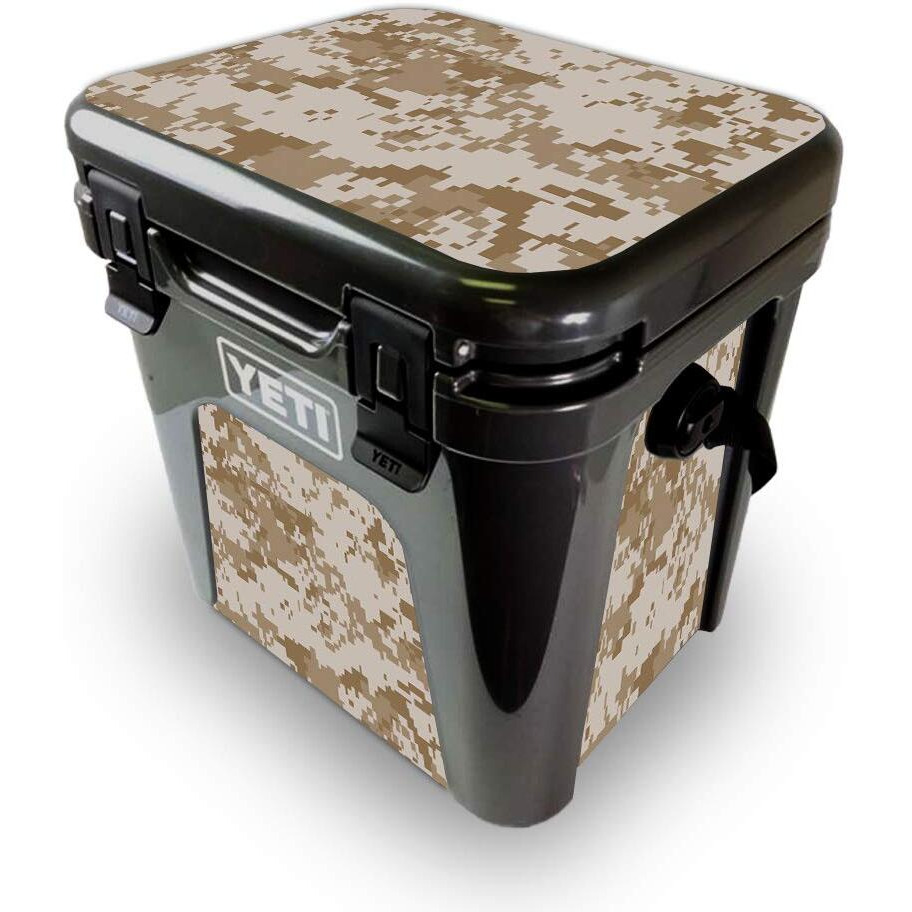 MightySkins YEROAD24-Desert camo Skin for Yeti Roadie 24 Hard cooler - Desert camo