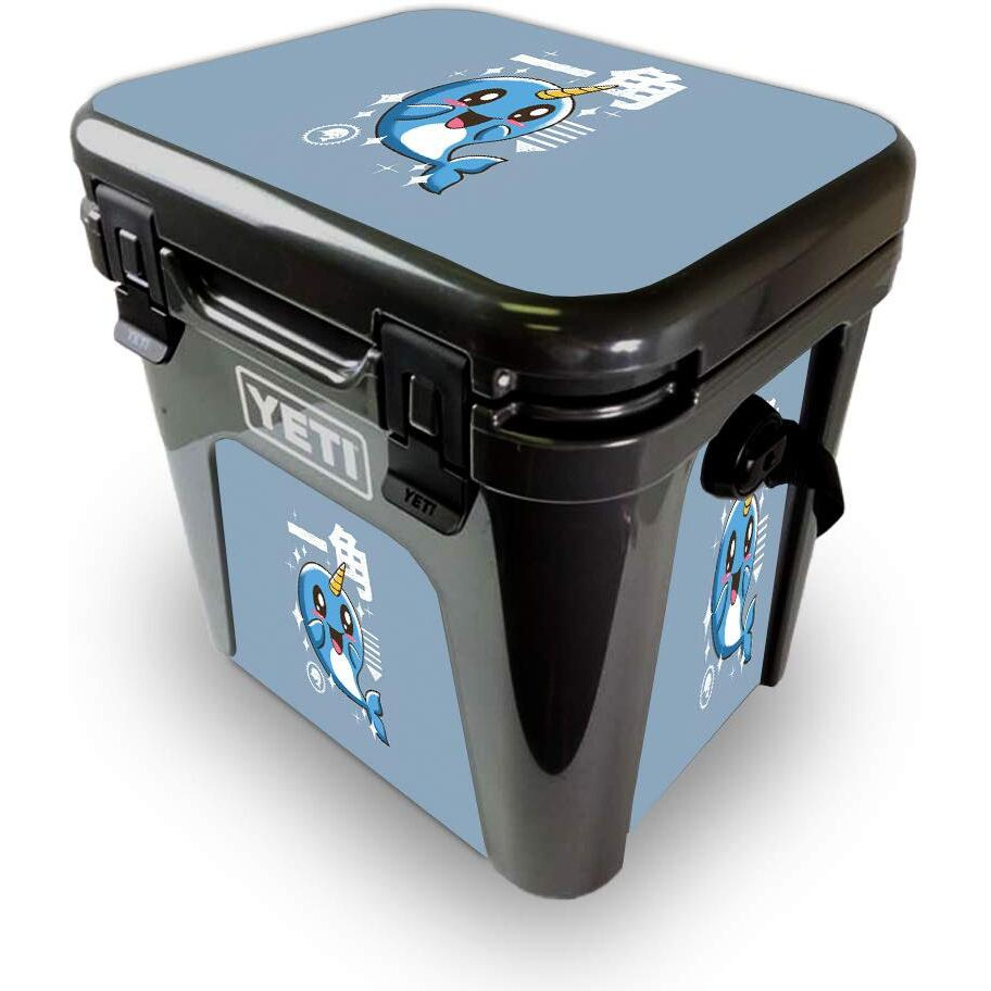 MightySkins YEROAD24-Narwhal Kawaii Skin for Yeti Roadie 24 Hard cooler - Narwhal Kawaii