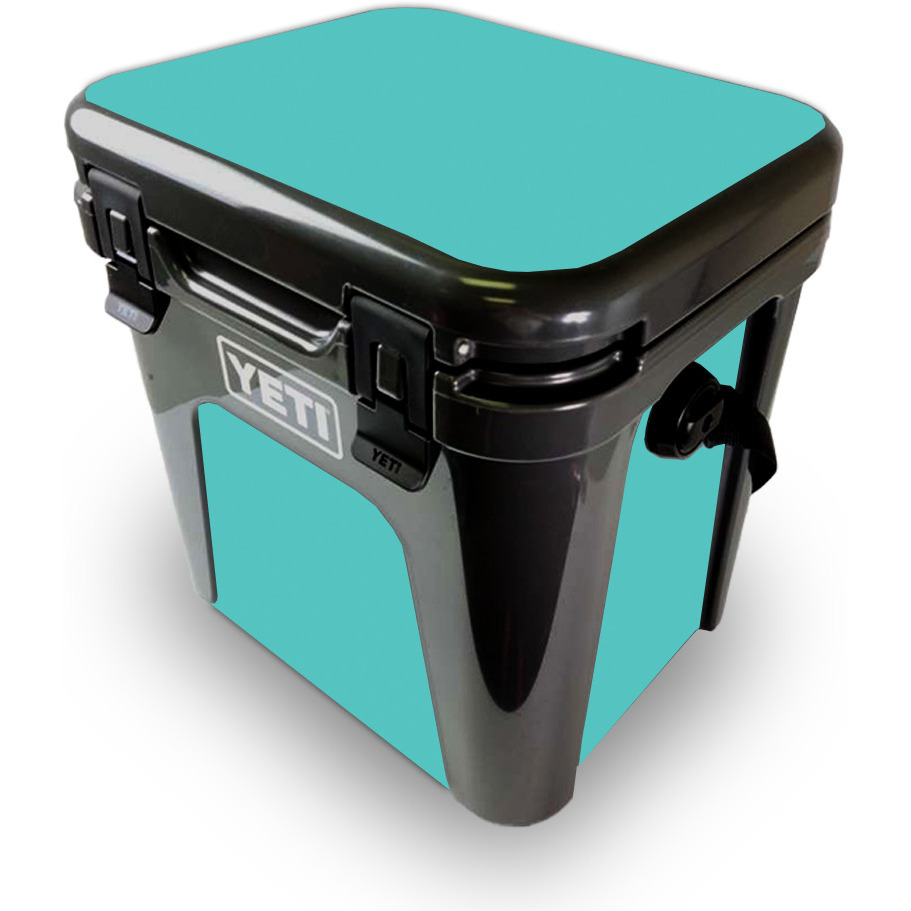MightySkins YEROAD24-Solid Turquoise Skin for Yeti Roadie 24 Hard cooler - Solid Turquoise