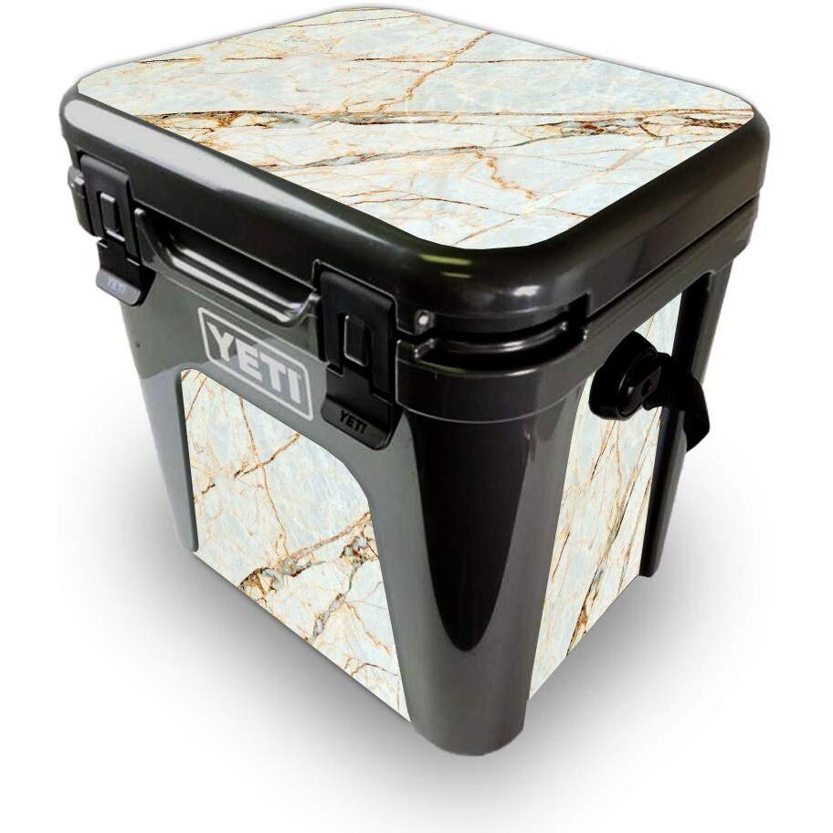 MightySkins YEROAD24-Antique Marble Skin for Yeti Roadie 24 Hard cooler - Antique Marble