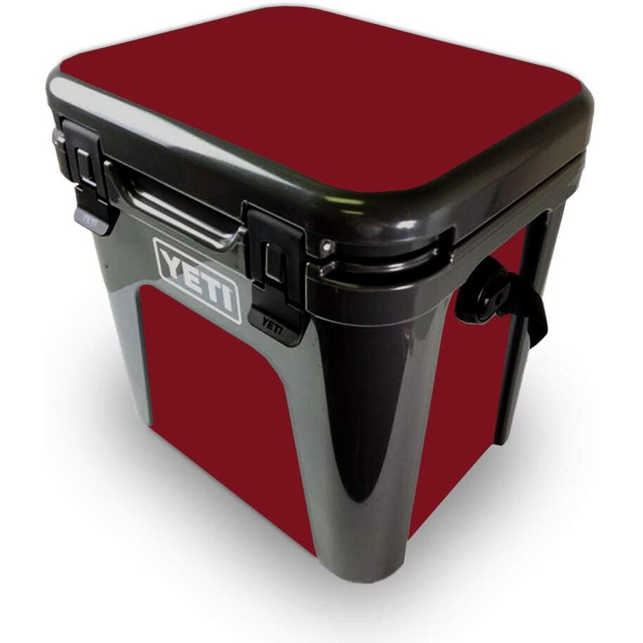 MightySkins YEROAD24-Solid Burgundy Skin for Yeti Roadie 24 Hard cooler - Solid Burgundy