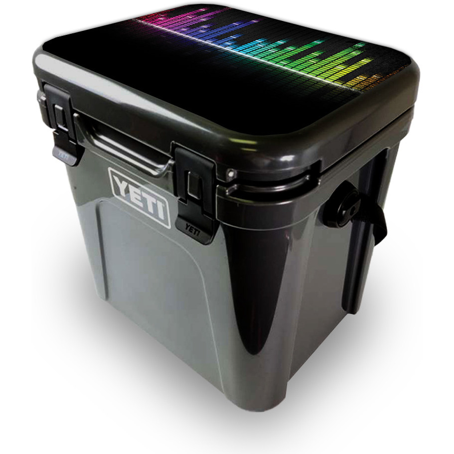 MightySkins YEROA24LID-Keep The Beat Skin for Yeti Roadie 24 Hard cooler Lid - Keep the Beat