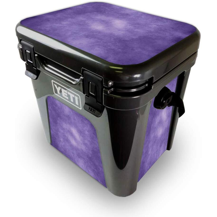 MightySkins YEROAD24-Purple Airbrush Skin for Yeti Roadie 24 Hard cooler - Purple Airbrush