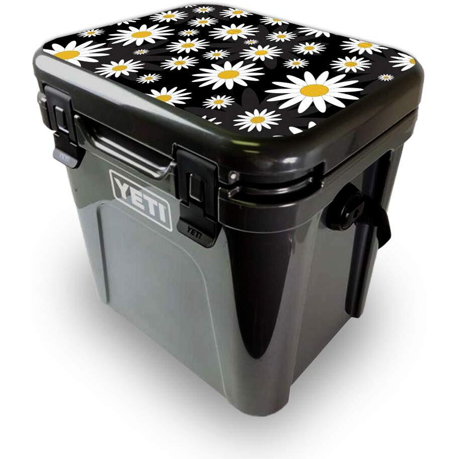 MightySkins YEROA24LID-Daisies Skin for Yeti Roadie 24 Hard cooler Lid - Daisies