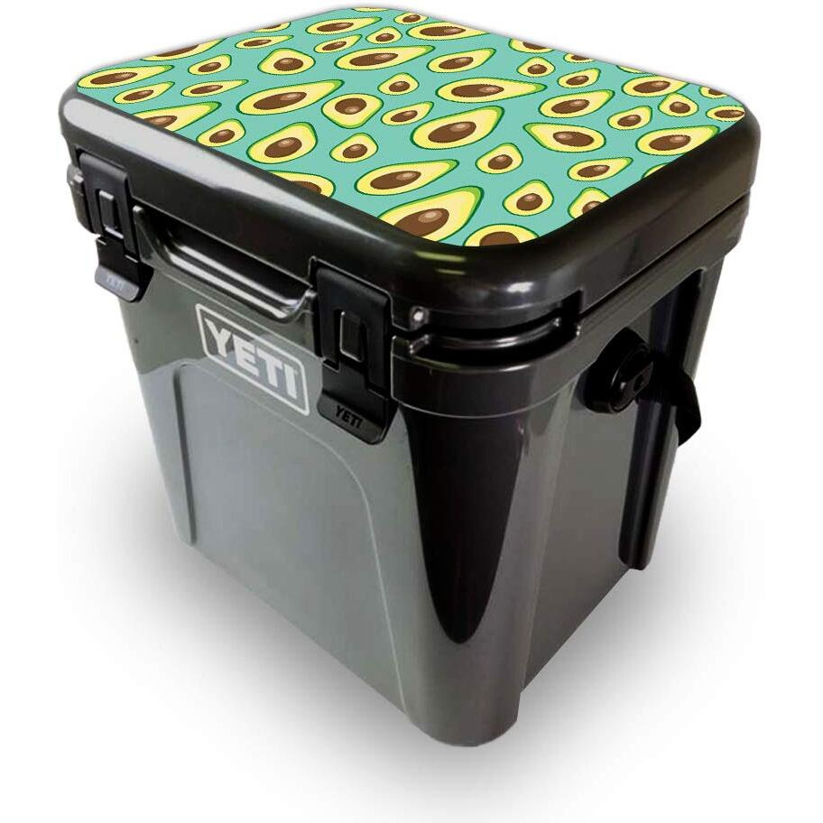MightySkins YEROA24LID-Seafoam Avocados Skin for Yeti Roadie 24 Hard cooler Lid - Seafoam Avocados