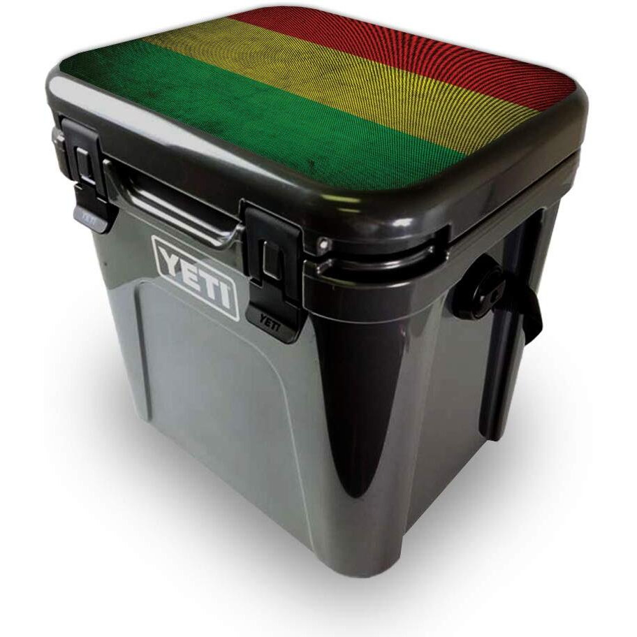 MightySkins YEROA24LID-Yeah Mon Skin for Yeti Roadie 24 Hard cooler Lid - Yeah Mon