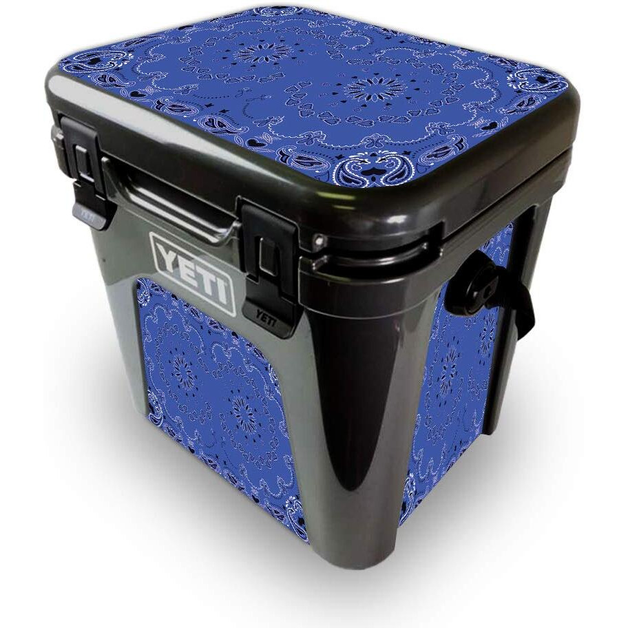 MightySkins YEROAD24-Blue Bandana Skin for Yeti Roadie 24 Hard cooler - Blue Bandana