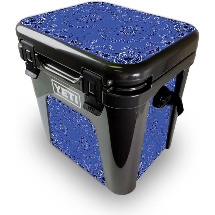 MightySkins YEROAD24-Blue Bandana Skin for Yeti Roadie 24 Hard cooler - Blue Bandana