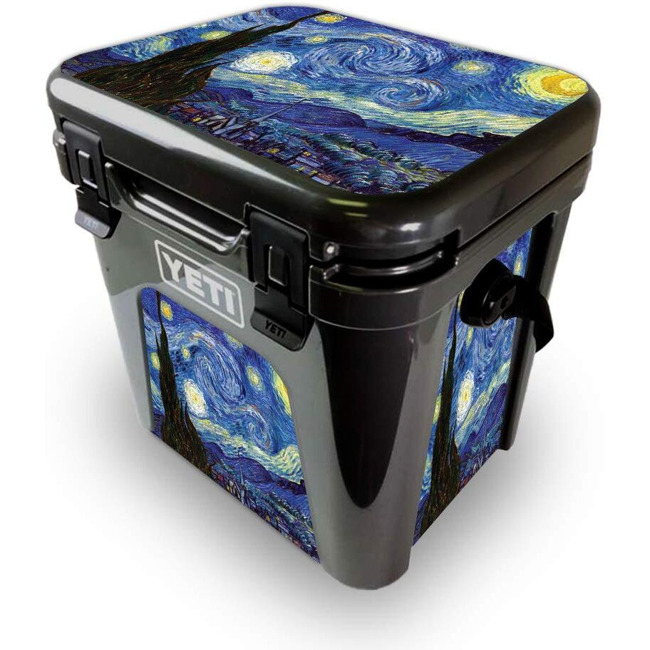 MightySkins YEROAD24-Starry Night Skin for Yeti Roadie 24 Hard cooler - Starry Night