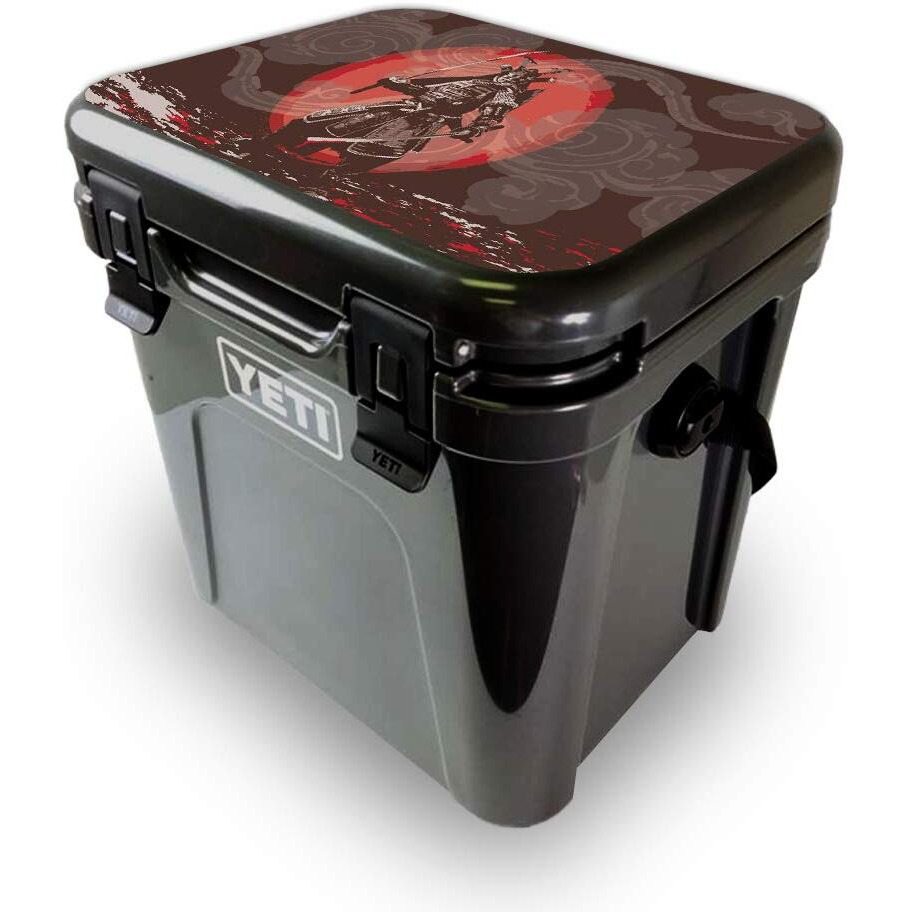 MightySkins YEROA24LID-Samurai Battle Skin for Yeti Roadie 24 Hard cooler Lid - Samurai Battle