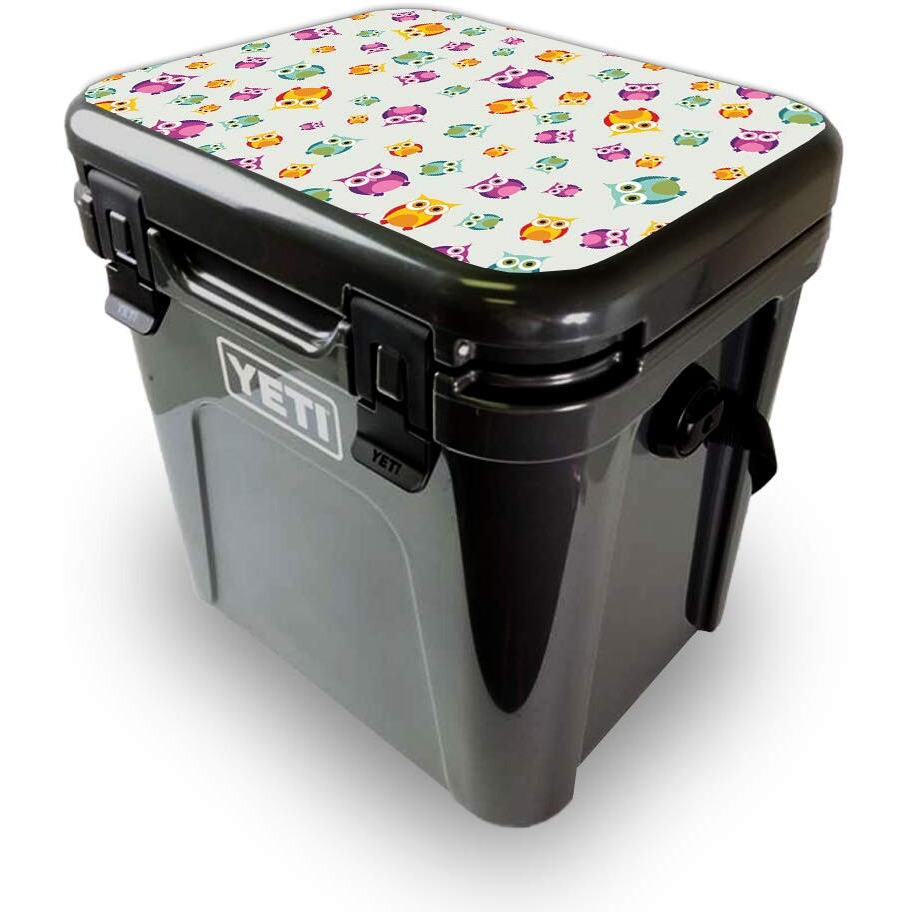 MightySkins YEROA24LID-Owls Skin for Yeti Roadie 24 Hard cooler Lid - Owls