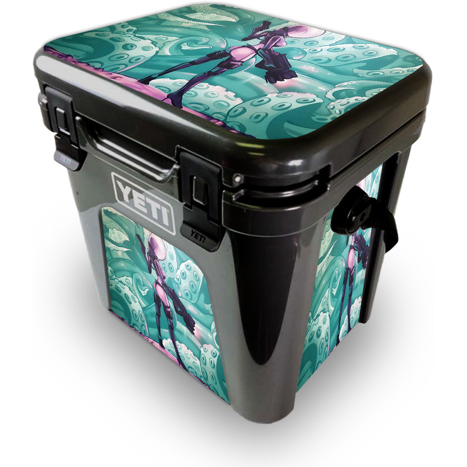MightySkins YEROAD24-Tentacle Invasion Skin for Yeti Roadie 24 Hard cooler - Tentacle Invasion