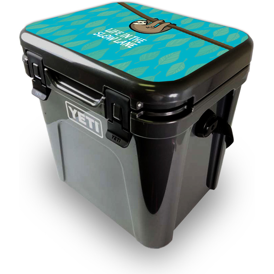 MightySkins YEROA24LID-Slow Sloth Skin for Yeti Roadie 24 Hard cooler Lid - Slow Sloth