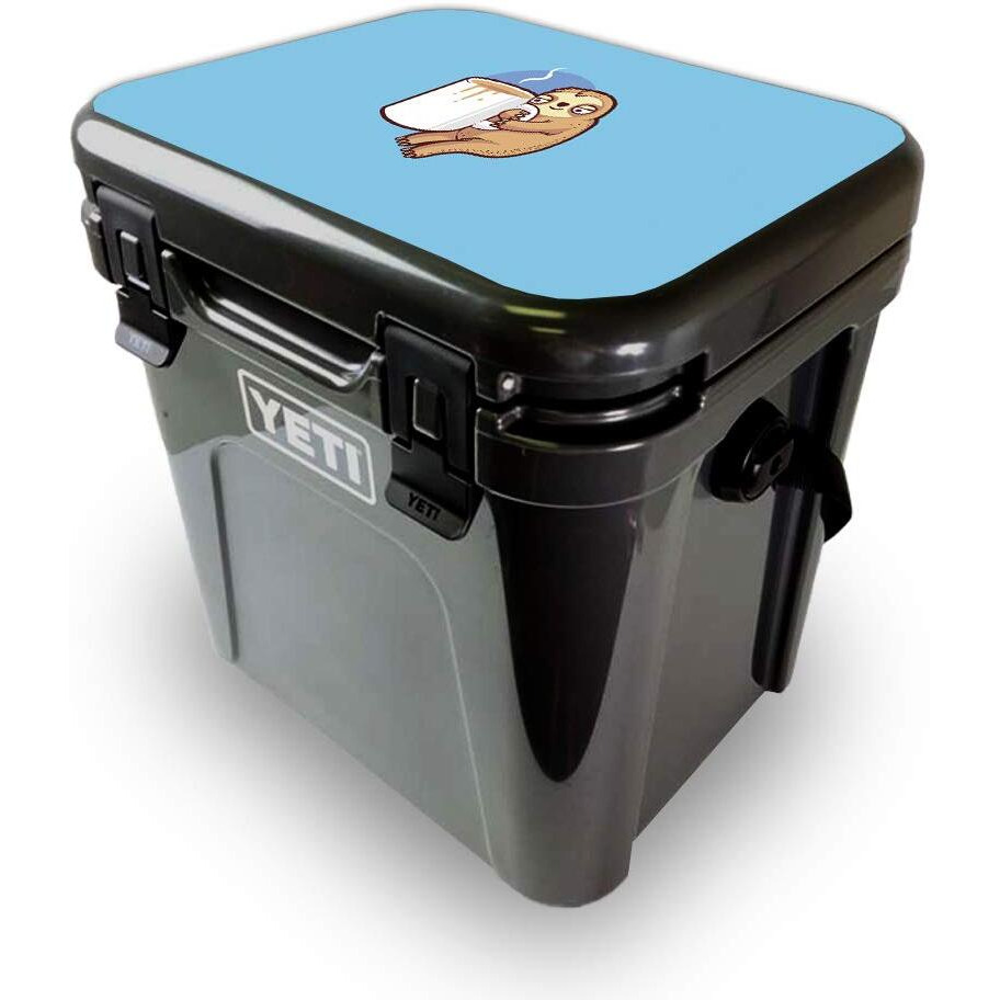 MightySkins YEROA24LID-good Morning Sloth Skin for Yeti Roadie 24 Hard cooler Lid - good Morning Sloth