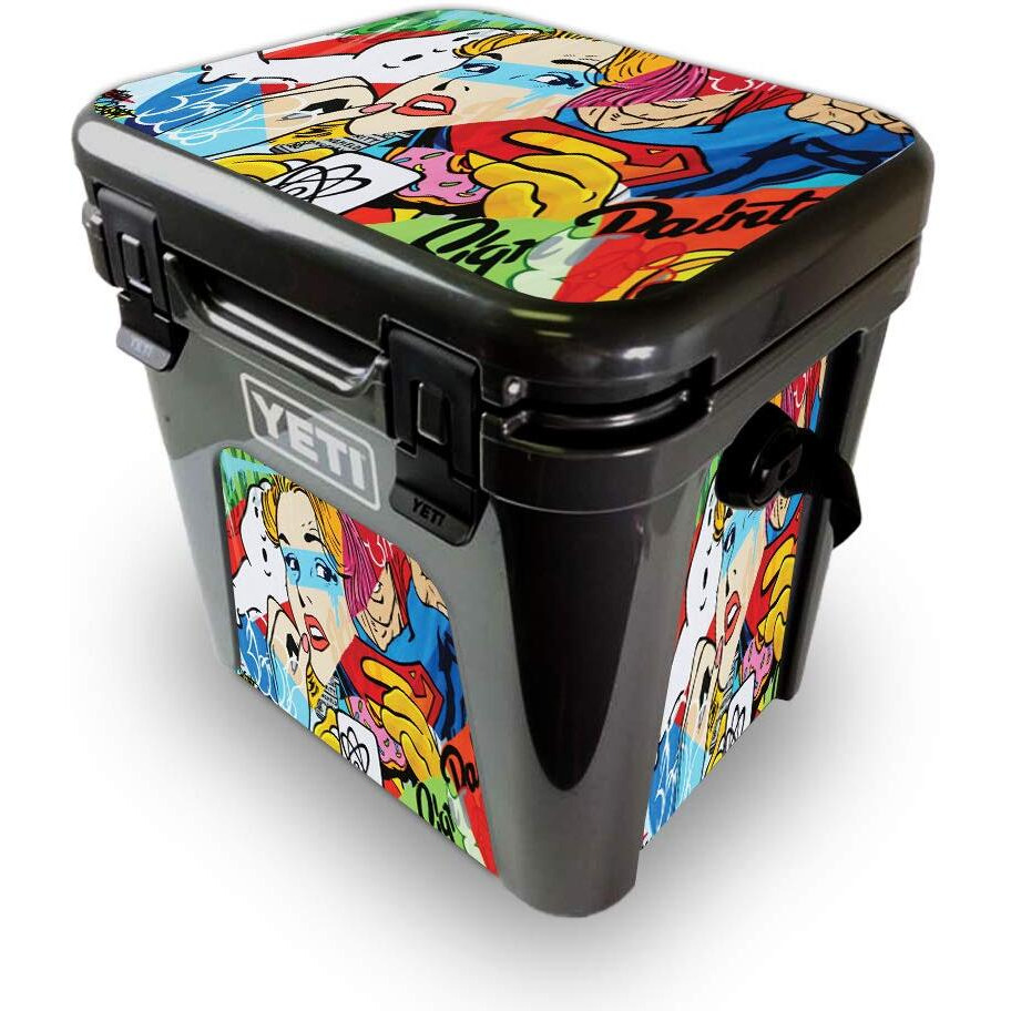 MightySkins YEROAD24-cartoon Mania Skin for Yeti Roadie 24 Hard cooler - cartoon Mania