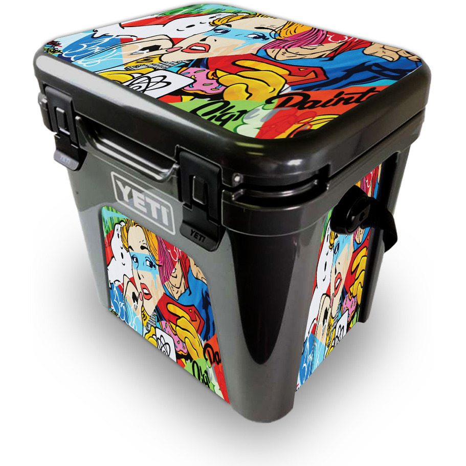 MightySkins YEROAD24-cartoon Mania Skin for Yeti Roadie 24 Hard cooler - cartoon Mania