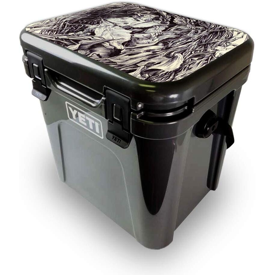 MightySkins YEROA24LID-Nest Sketch Skin for Yeti Roadie 24 Hard cooler Lid - Nest Sketch